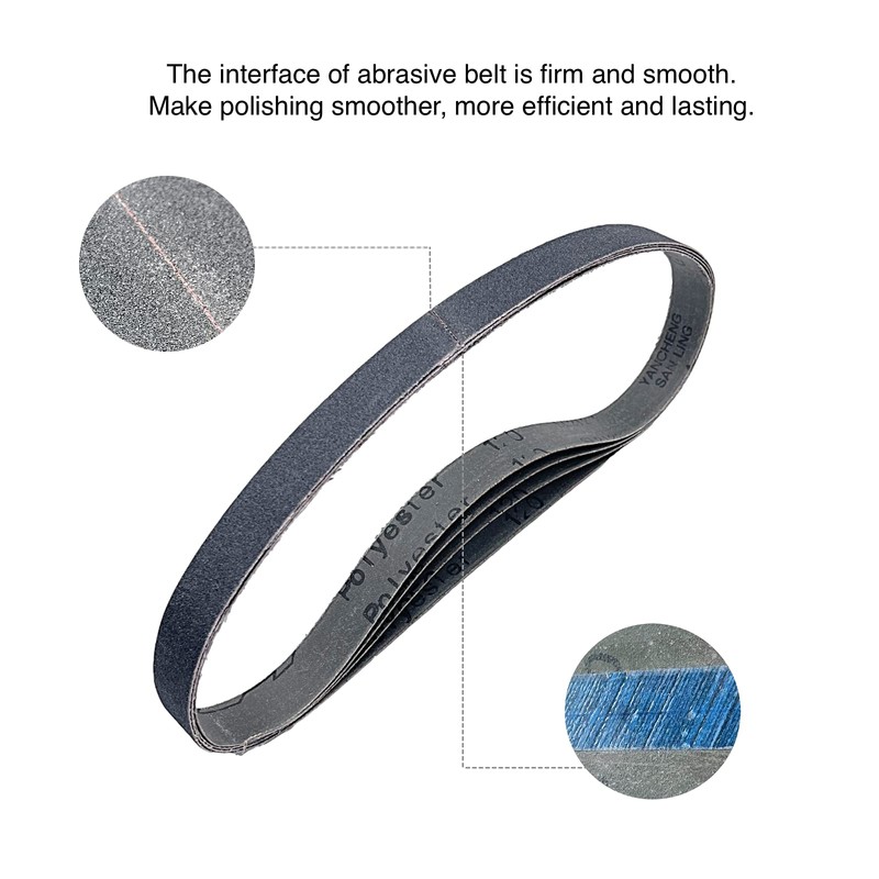 1x30 Inch Silicon Carbide Sanding Belts, 4 PCS Each of