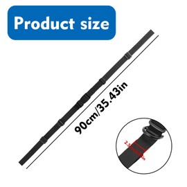 2 Pack Backpack Chest Strap, Adjustable Sternum Strap with Quick Release Buckle and Slide D-Ring, Backpack Straps, Universal Chest Belt for Backpack, Hiking, Camping, Outdoor Gear, Black