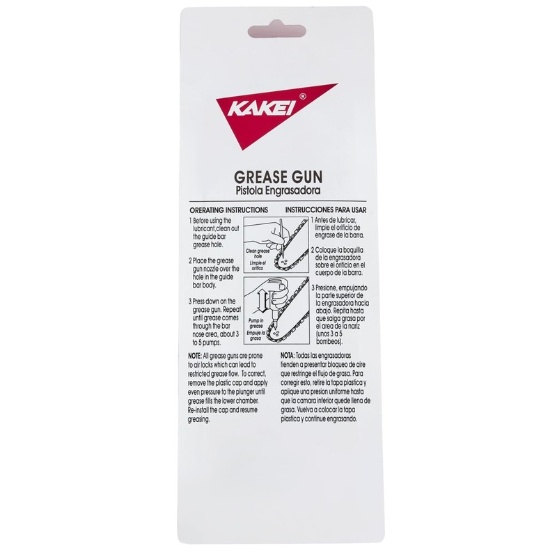 KAKEI Chainsaw Bar Grease Gun 1.5 oz, All-Purpose Lubricant for