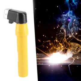 Electrode Holder Welding Tool 400Amp Soldering Arc Rod Welding Electrode Clamp Set (Yellow)