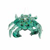 Gallerie II Aqua Crab Glass Ornament Green