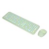 Keyboard Mouse Combo 2.4G Retro Multi Color Mute Cover Wireless