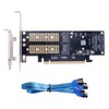 ChenYang M.2 NVME to PCIe 3.0/4.0 X16 ＆ SATA/MSATA SSD