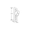 Barton Kramer 2-3/4 in. x 3/4 in. Chrome-Plated Patio Door