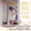 MotiMind 4 Pcs Wedding Mirror Welcome Sign Decal Seating Chart