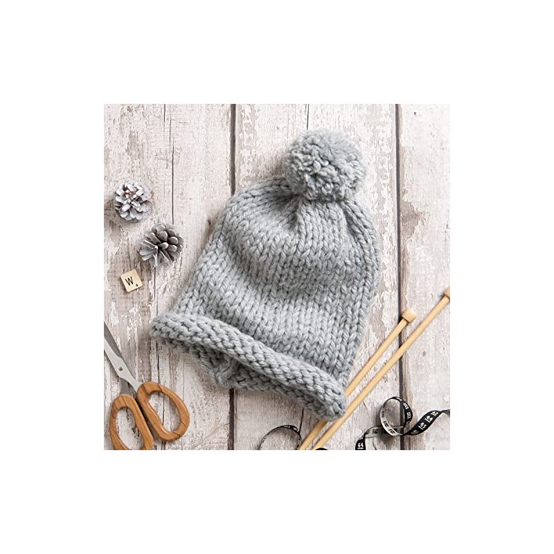 Wool Couture Beginner Basics Pom-Pom Hat Knitting Kit – Includes