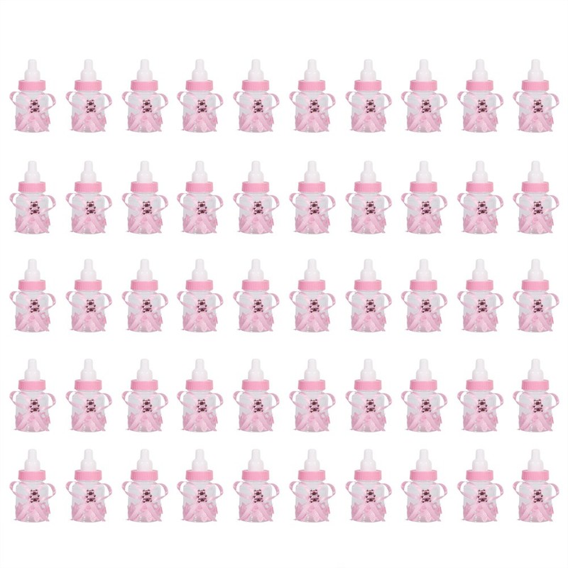 50Pcs Candy Chocolate Bottles Box For Baby Shower Party Favors
