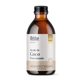 Hebbe Aceite De Coco Fraccionado 250 Ml | Aceite Portador Para Aromaterapia Y Masajes | Hidratante Ligero | Rápida Absorción Sin Sensación Grasosa