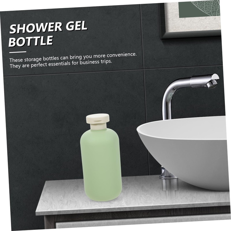 Sosoport 3pcs Refillable Shower Gel Dispenser Containers Convenient Travel Shampoo