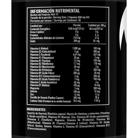 PROTGT | Max-vt Multivitamínico | 100% Natural | Cápsulas con Guaraná, Vitaminas Y Minerales | Para Hombres, Mujeres Y Deportistas | Suplemento Natural para Vitalidad Y Rendimiento