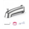 FROPO Slip On Bathtub Spout with Diverter, Extra Long 6
