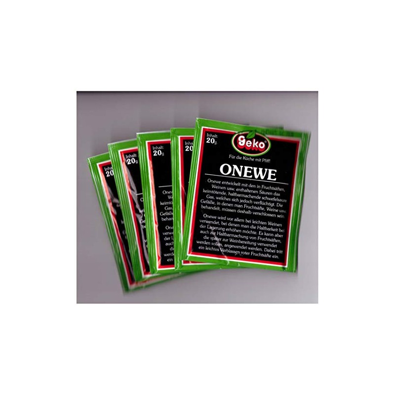 Onewe Preservative in a Pack of 5 Bags of 20