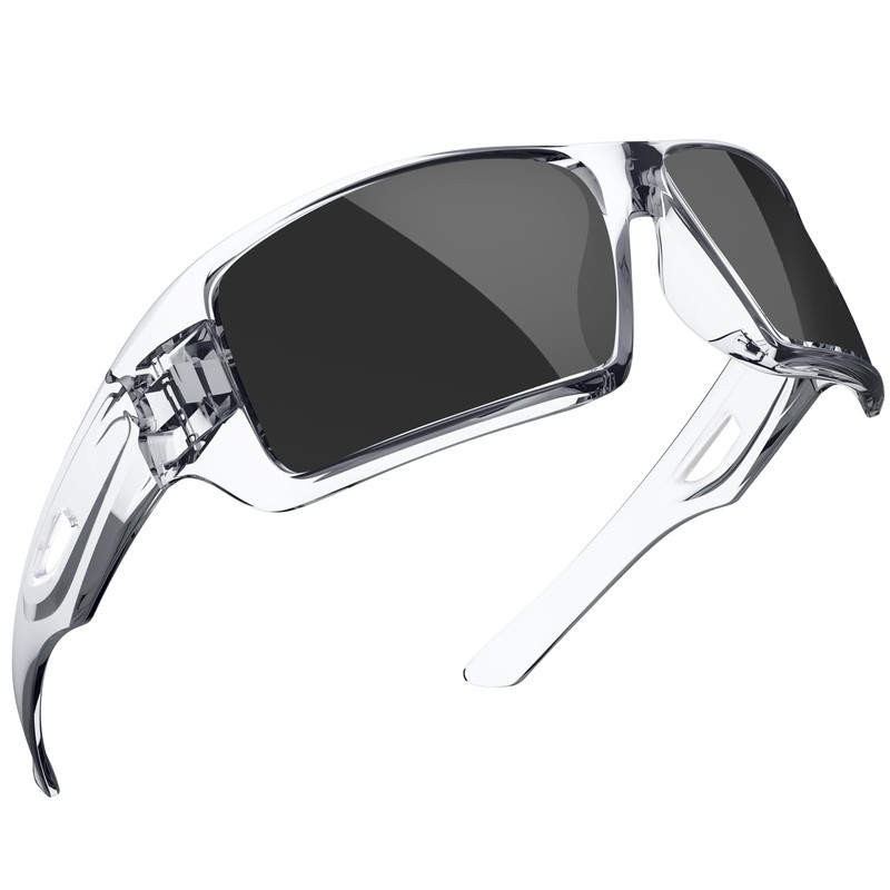 MAXJULI Polarized Wrap Around Sports Sunglasses for Big Heads Men