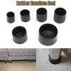 8 Pieces Multipurpose Rubber Furniture Feet, Plastic Chair Floor Protector,
