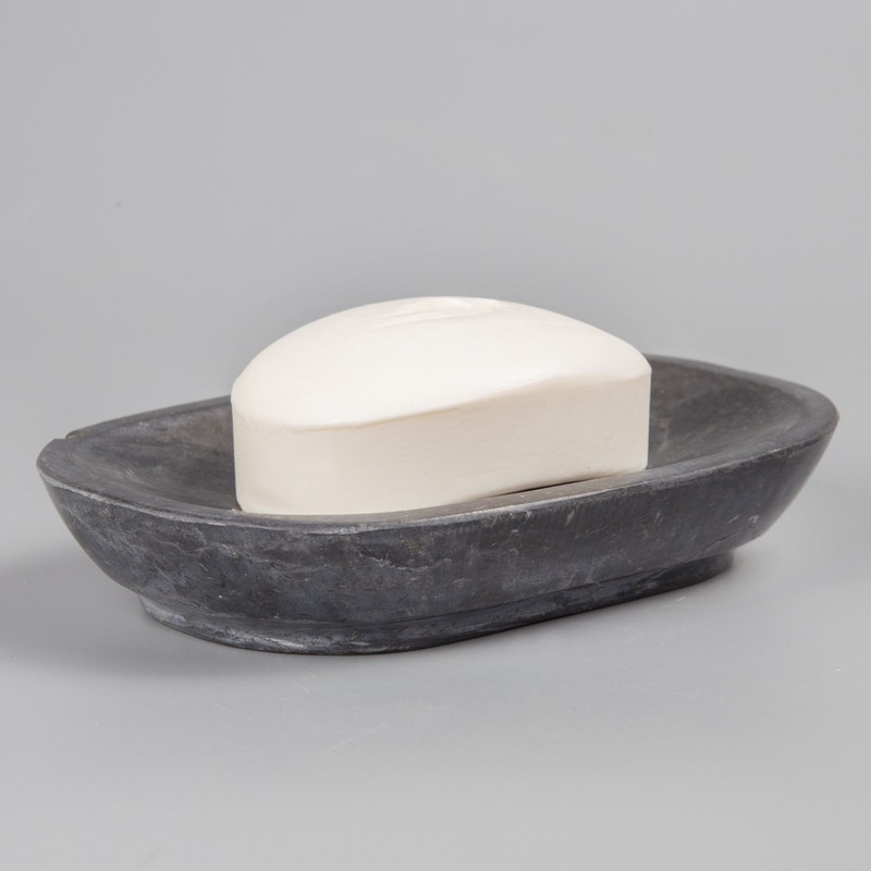 Creative Home - Jabonera de Piedra de mármol de carbón,