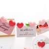 10 Pcs Cute Heart-Clips Refrigerator Magnets, Pink & Red Decorative