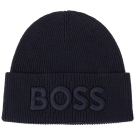 BOSS Men's Afox_r Beanie, dark blue