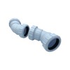 Compression 40mm Waste Pipe 45 Degree Bend - Pack of