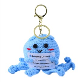 Date Night Ideas Keychain, Emotional Support Crochet with NFC, Romantic Couples Gift for Christmas, Anniversaries, Birthdays