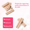 Xelsluthe 6 PCS 3.9Inch Wood Place Card Holders, Table Number