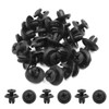 sourcing map 20 Pcs Black Car Bumper Door Panel Plastic