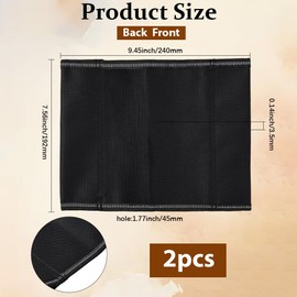 GORGECRAFT Pack of 2 Mini Folding Camping Stool Cover Leisure Stool Fabric Cloth 19 x 24 cm Portable Camping Chair Covers Black Foldable Lightweight Fishing Stool Cushion for Hunting Backpacking