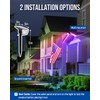 AUDERWIN Solar Spot Lights Outdoor, 9 Lighting Modes RGB, Solar