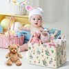 DEANHOT Rabbit Foldable Handle Storage Basket, Waterproof Organizer for Nursery,