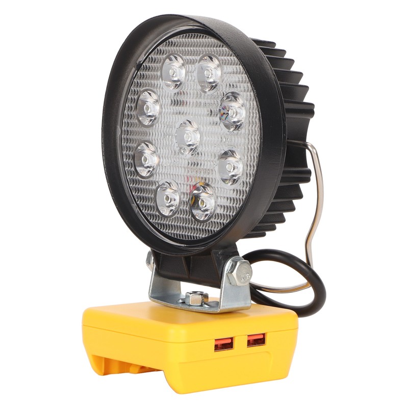 LED Work Light 27W Round Dual Level Adjustable Aluminum Housing