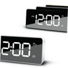 Ciieeo LED Alarm Clock with Music and Snooze Brightness Modern