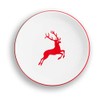 GMUNDNER KERAMIK Dessert Plate, Diameter 20 cm, Ruby Red Stag,
