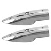 2pcs 7/8in Handrail End 316 Stainless Steel Anti Corrosion Accessory