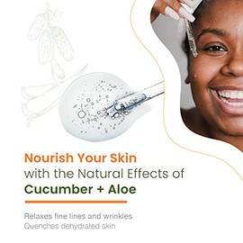 Natural Chemist Suero Facial De Pepino Y Aloe Probado Por Dermatlogos, Hidrata Y Humecta La Piel Seca, Reduce El Enrojecimiento, Suaviza,...          