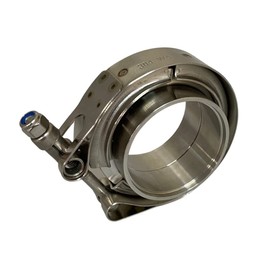 Boltza® V-Band Clamp + Flanges Complete Stainless Steel Extra Turbo Hose (1.75" Inch (44mm))