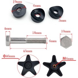 CHYDST 2 Sets Rollator Walker Replacement Knobs, Drive Walker Replacement Parts, Walker Replacement Parts, Drive Rollator Replacement Parts