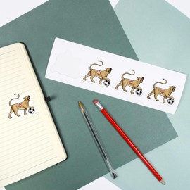 4 x Small 50mm 'England Lioness & Football' Permanent Sticker Decals for Cars/Windows/Bins/Walls etc (DW00091564)