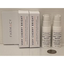 Farmacy 2 X FARMACY Very Cherry Bright 15% Clean Vitamin C Serum .17 oz Travel Size NEW