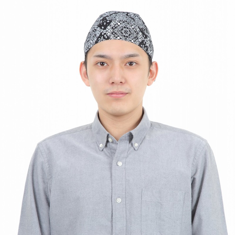 g-netshop Bandana Cap, Bandana, Cotton, Hat, Triangular Width, Women's, Men's,