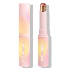 Champagne Jelly Eye Shadow Stick, Sparkly Glitter Pearlescent Shimmer Eyeshadow Eyeliner Brightener Crayon, Highly Pigmented, Ultra Creamy, Lightweight, Buildable Formula, 0.65 Oz, Long-lasting