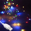 SALCAR 10 m Kupferdraht Lichterkette USB, 100er LED Lichterkette Draht