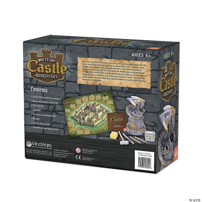 MindWare Dig It Up! Castle Discovery – Fantasy-Themed Excavation Kit