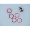 Motobecane Anodized 1 1/8 Headset Spacer Kit Top Cap and