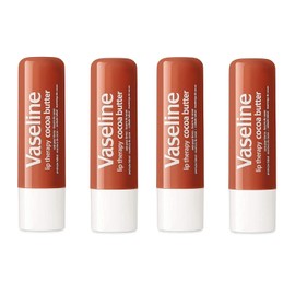 Vaseline (Pack of 4)  Vaseline Lip Therapy Stick Cocoa Butter Petroleum Balm Sticks