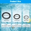 DIELOVEHUA Pack of 6 Pool O-Rings Replacement Part, Pool Rubber