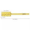 Pana Professional Gold Large Barrel Nail Drill Bit 3X Coarse
