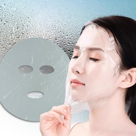 100 sheets of face plastic pack, face plastic mask pack, plastic bust pack, cover sheet, moisturizing pack 8ea