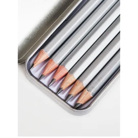 Hahnemühle Pencil Box 6 Assorted Hardness Pencils Metal Box