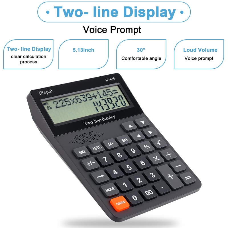 Desk Calculator, IPepul Basic Desktop Calculators Big Buttons and 2