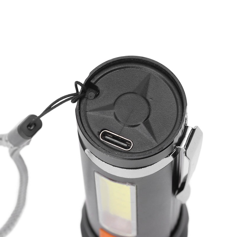 P50 LED Flashlight USB Rechargeable LED Flashlight Super Bright COB