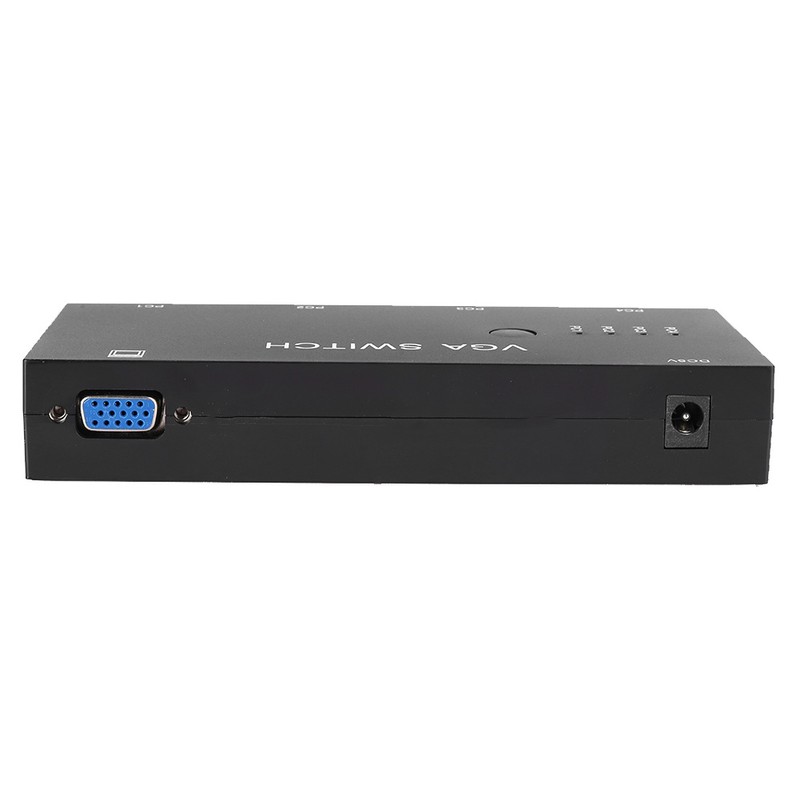 Switcher Video Converter VGA Adapter HD Display Computer Accessories Black